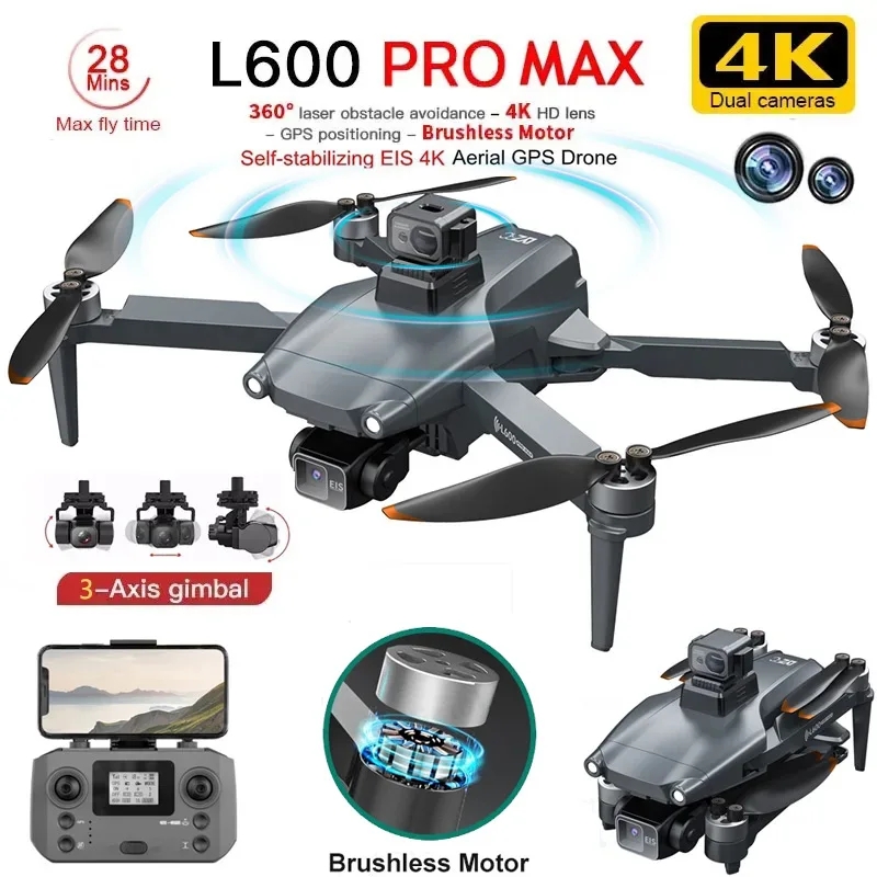 Drone Camera Lens - L600 PRO MAX GPS Drone Profesjonalny