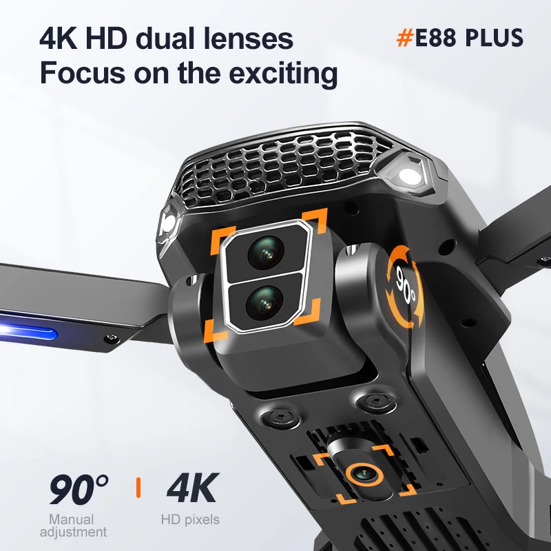 Nowy dron E88 Plus Quadcopter: – Drone Camera Hd recenzja i cena